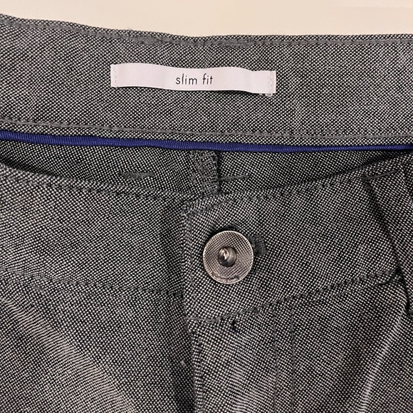 Calvin Klein Slim Fit Gray Pants - Picture 2 of 6